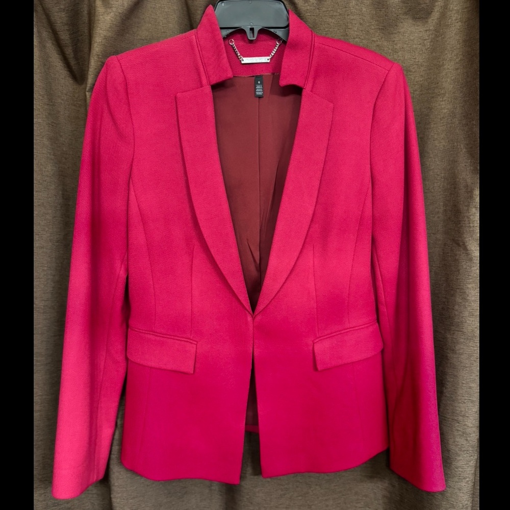 White House Black Market Women's Red Blazer